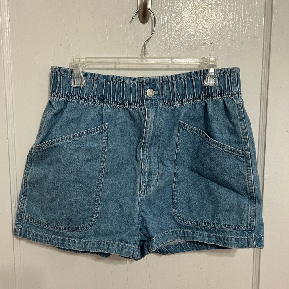 Madewell Denim Pull-On Paperbag Utility Shorts in Arcwood Wash Women’s 28